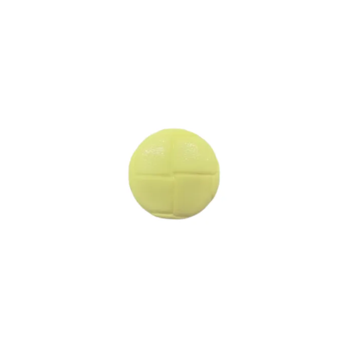 Buttons - 15mm Plastic Aran Style in Pale Yellow