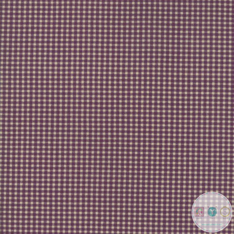 Quilting Fabric - Purple Gingham from Evelyn's Homestead by Betsy Chutchian for Moda 31565