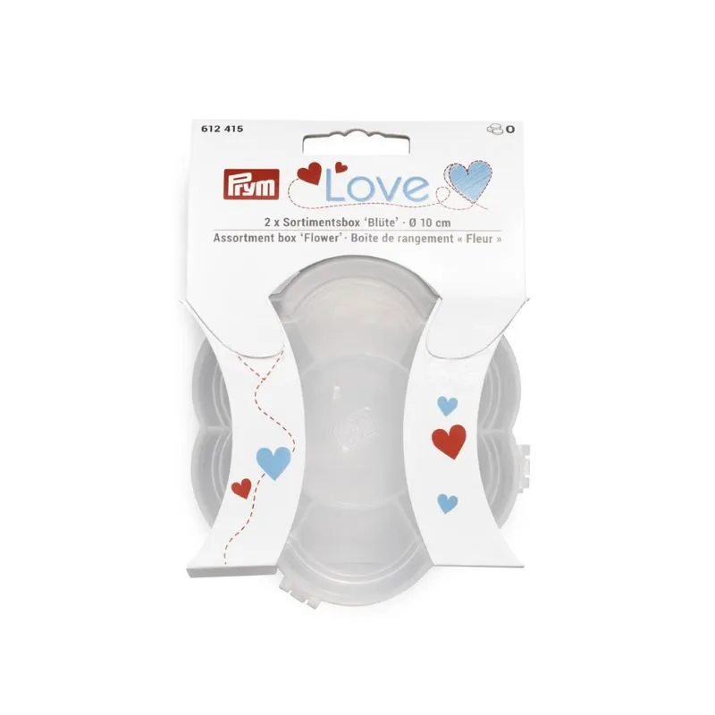 Gift Idea - Prym Love Flower Shaped Storage Boxes - 2 pack