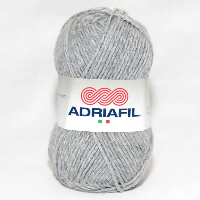 Yarn - Adriafil Mirage DK in Grey Melange Colour 52