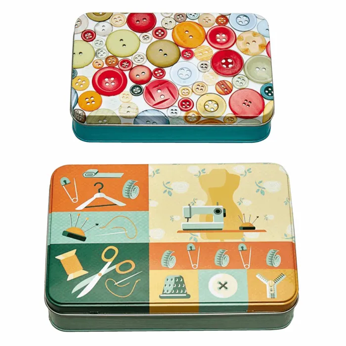 Sewing Storage Tins Set of 2