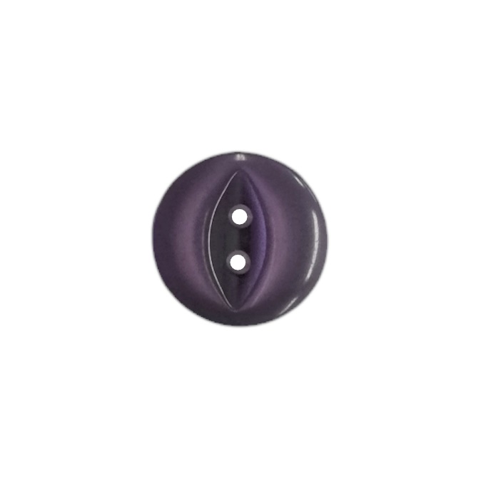 Buttons - 12mm Plastic Fish Eye in Purple