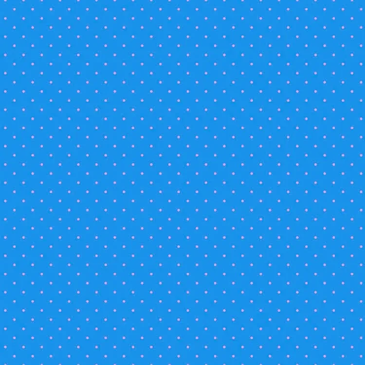 Quilting Fabric - Tiny Dot Pink on Blue from True Colours by Tula Pink for FreeSpirit PWTP185 SKY