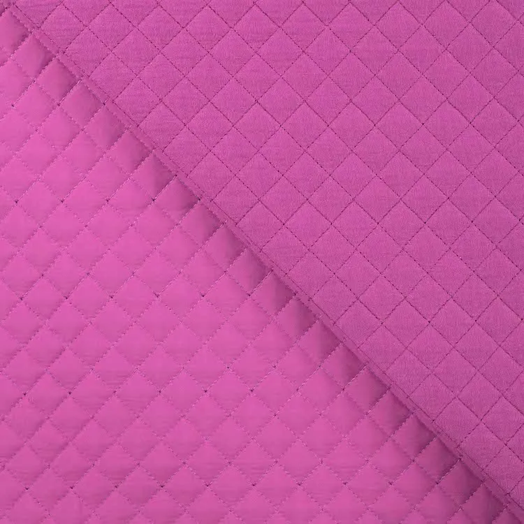 Quilted Double Gauze Fabric in Cyclamen Purple