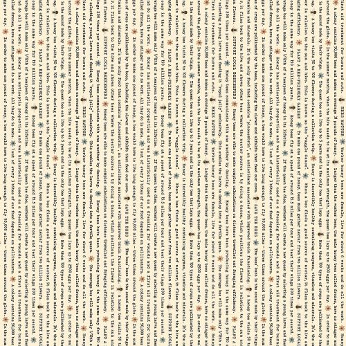 Quilting Fabric - Text Print from the Bee Kind Collection by Northcott Fabrics 23791