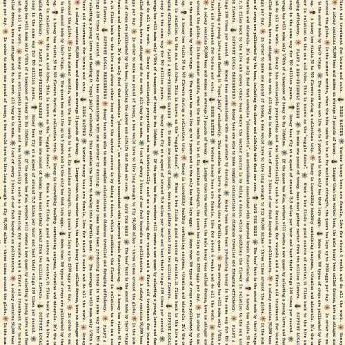 Quilting Fabric - Text Print from the Bee Kind Collection by Northcott Fabrics 23791