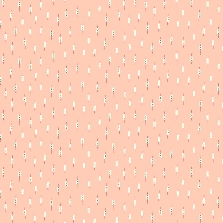 Quilting Fabric - Mochi on Coral from Kingyo by Lemonni for Figo 90382 21