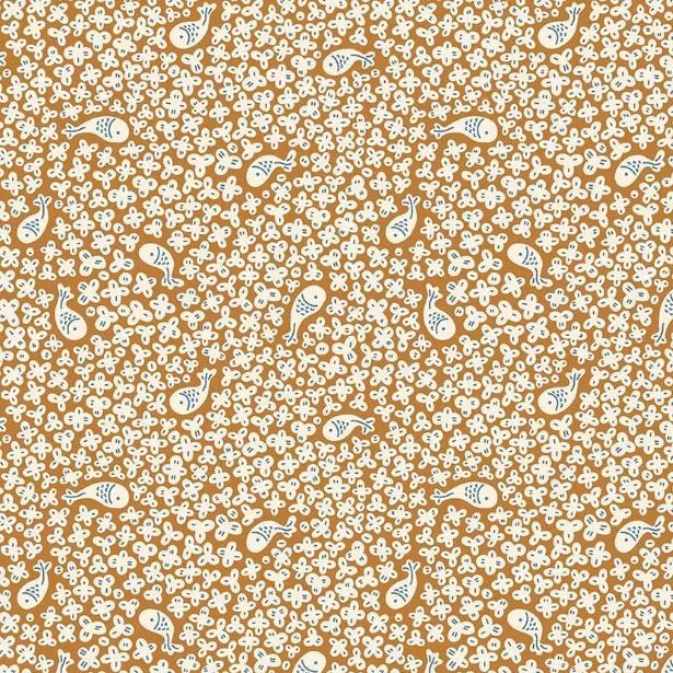 Quilting Fabric - Goldfish from Kingyo by Lemonni for Figo 90384 55