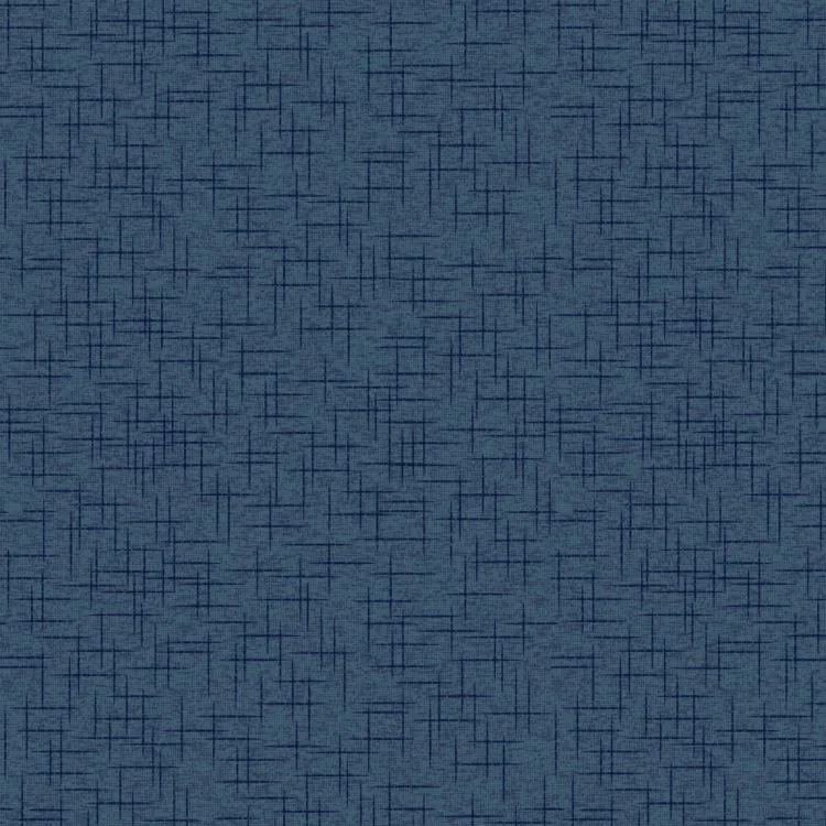 Quilting Fabric - Navy Crosshatch from KimberBell Basics for Maywood Studio MAS9399 N