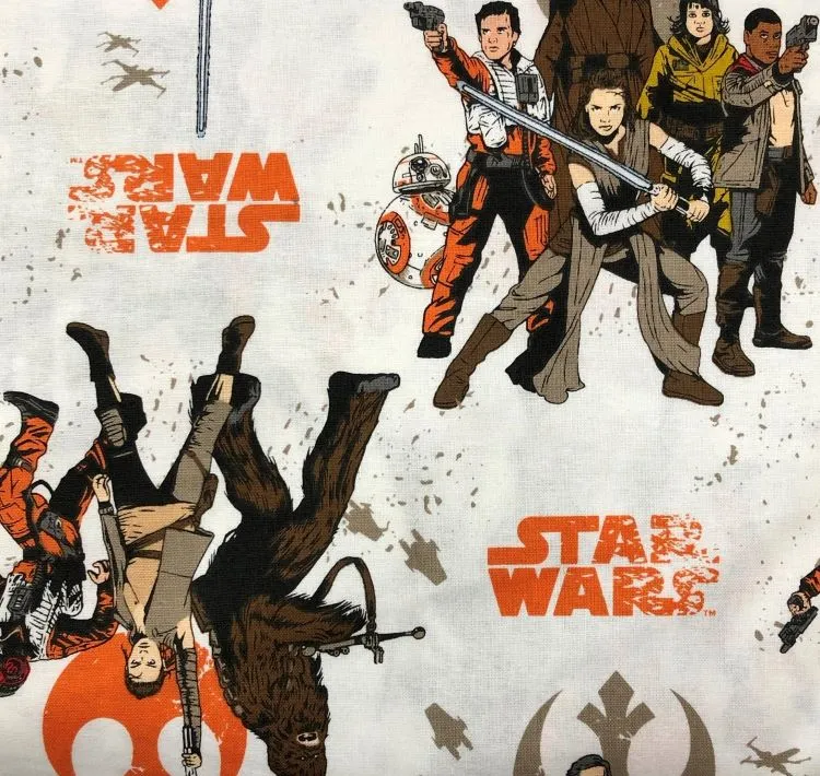 REMNANT - 0.34m - Quilting Fabric - Star Wars Resistance Character Pose by The Craft Cotton Company 7360309VS