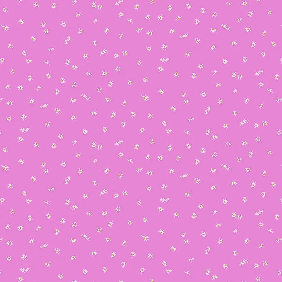 Quilting Fabric - Little Flowers on Pink from Forage by Sarah Gordon for Figo 30335 21