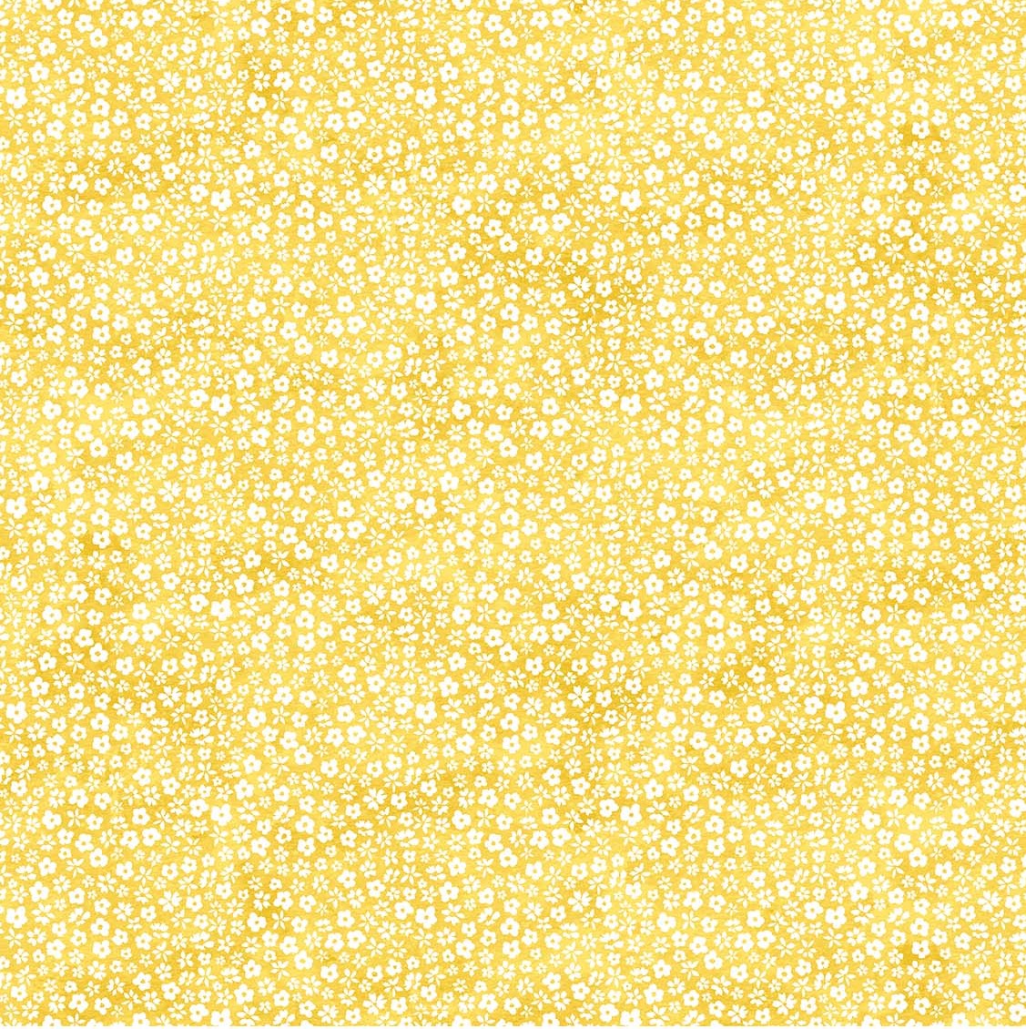 Quilting Fabric - Yellow Floral Blender from Windsong by Deborah Edwards for Northcott 23984 52