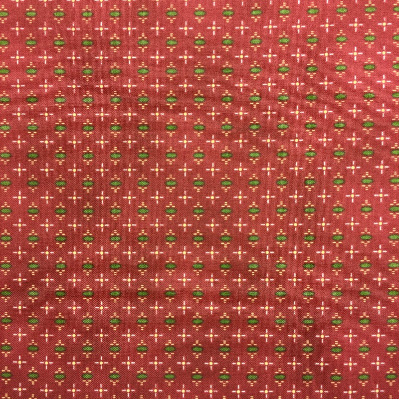 Quilting Fabric - Traditional Red Dot from Abundant Blessings by Kim Diehl for Henry Glass 6791 88