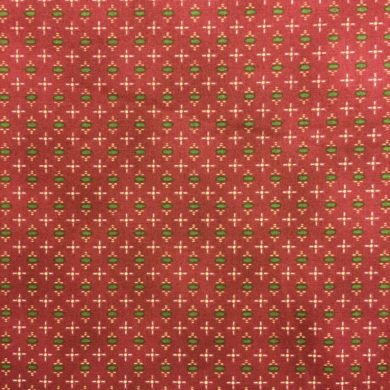 Quilting Fabric - Traditional Red Dot from Abundant Blessings by Kim Diehl for Henry Glass 6791 88