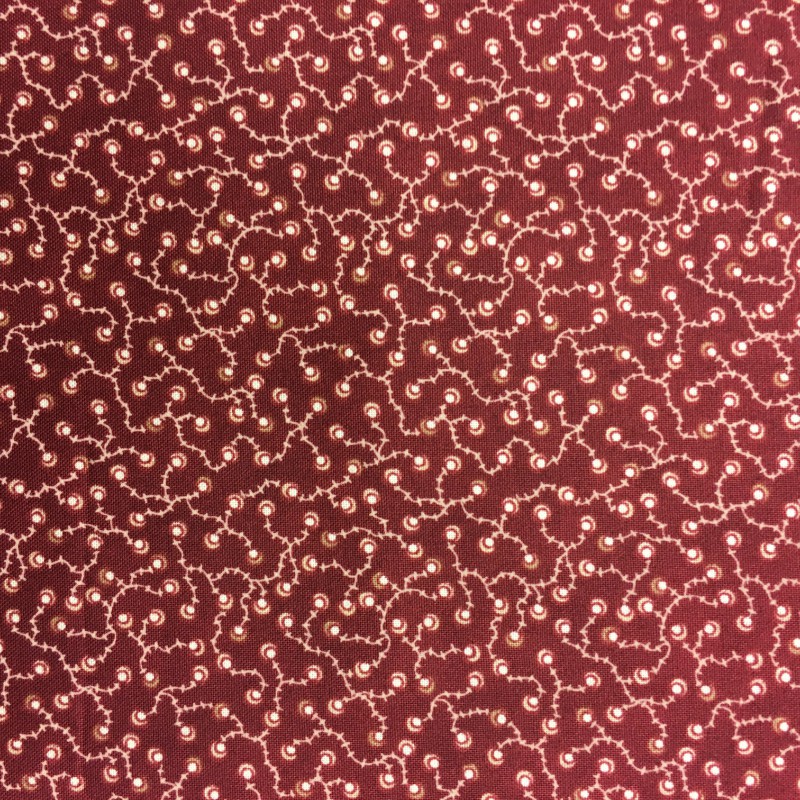 Quilting Fabric - Red Vine from Abundant Blessings by Kim Diehl for Henry Glass 6787 88