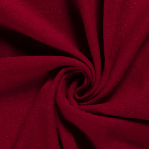 Boiled Wool Fabric in Red