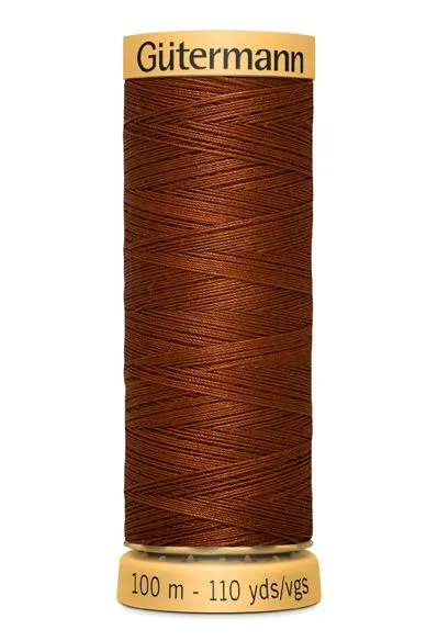 Gutermann Sew All Thread - Red Brown 100% Cotton Colour 2143