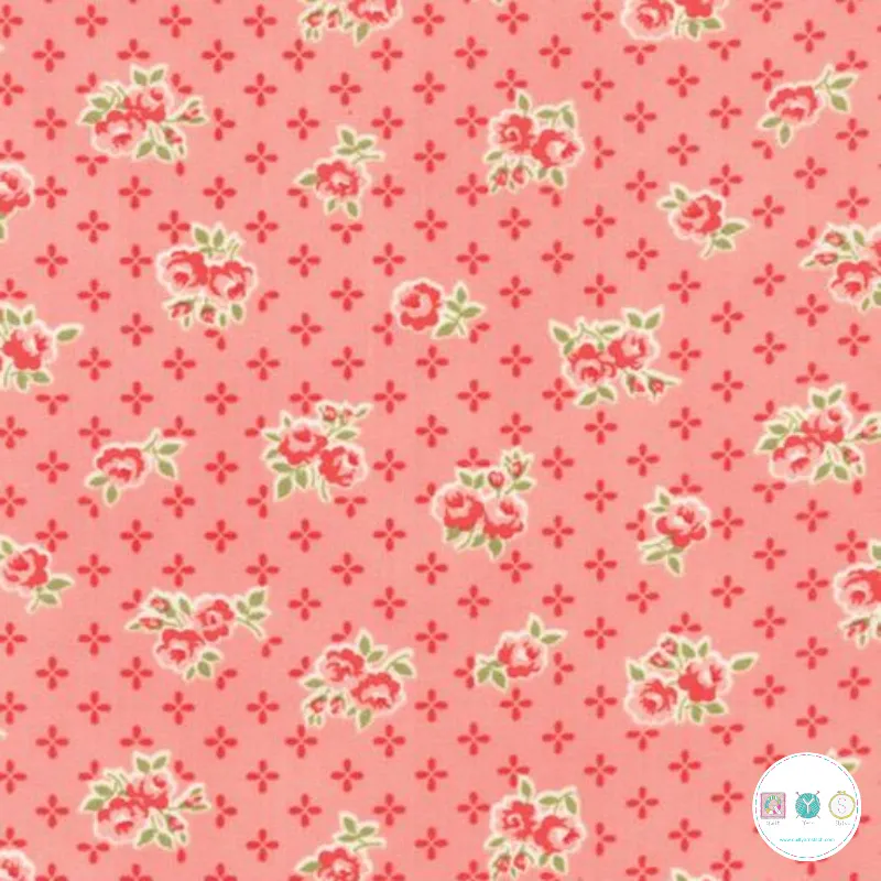 REMNANT - 1.03m - Quilting Fabric - Vintage Roses from Early Bird Collection by Bonnie & Camille for Moda Fabrics