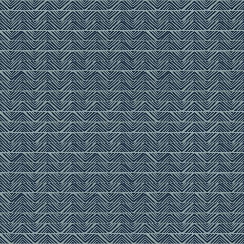 REMNANT - 0.25m - Quilting Fabric - Chevron Stripe in Blue Slate from Golden Hour by Alexia Abegg for Ruby Star Society