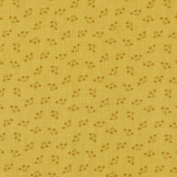 REMNANT - 0.25m - Quilting Fabric - Ochre Yellow Bouquet from Bijoux by Kathy Hall for Andover 8701-Y