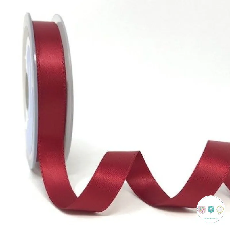 15mm Satin Ribbon in Dark Pink