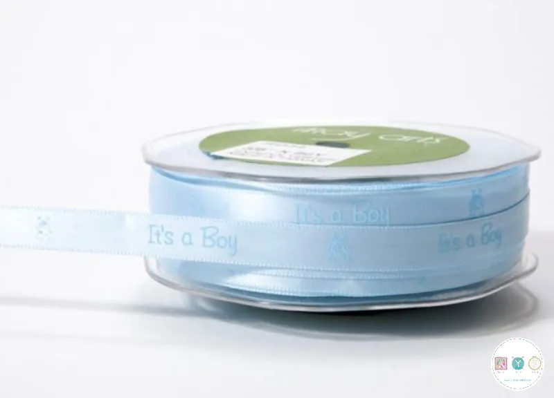 10mm Satin Ribbon It's a Boy