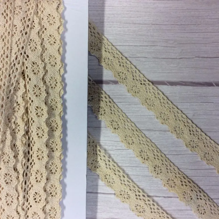 25mm Ecru Cotton Lace