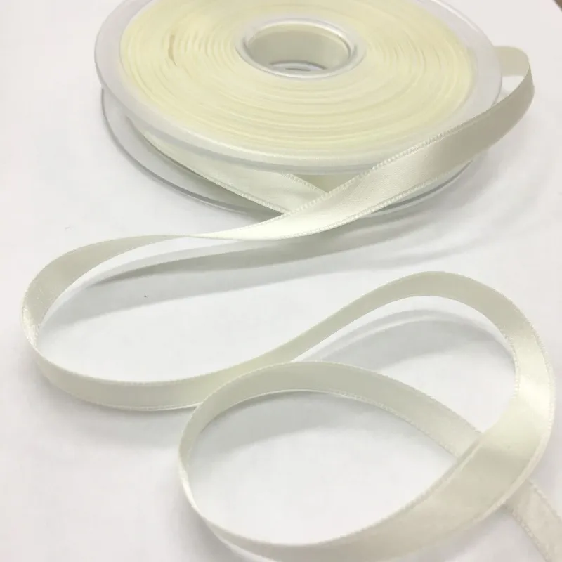 8mm Satin Ribbon in Ivory Colour 902