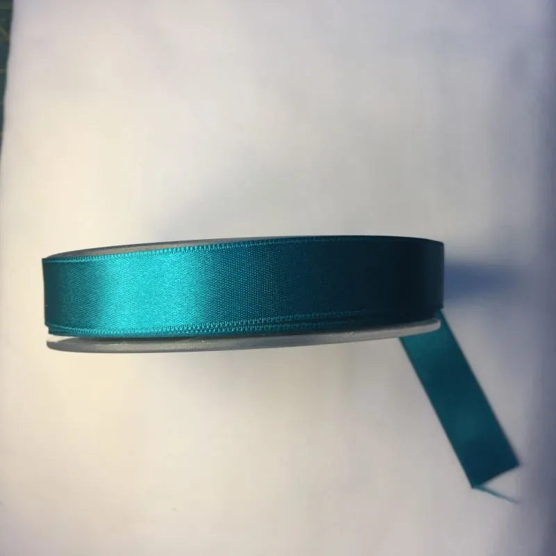 16mm Satin Ribbon in Duck Egg Blue Colour 90