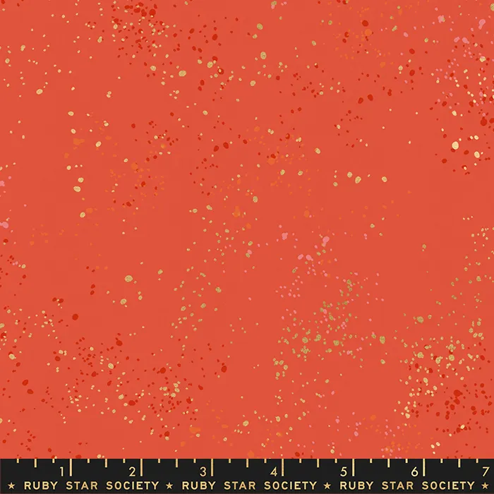 Quilting Fabric - Ruby Star Society Speckled in Festive with Metallic Accents Colour RS5027 75M