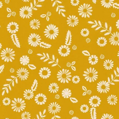  Quilting Fabric - Golden Rod Floral from Golden Hour by Alexia Abegg for Ruby Star Society RS4017 22