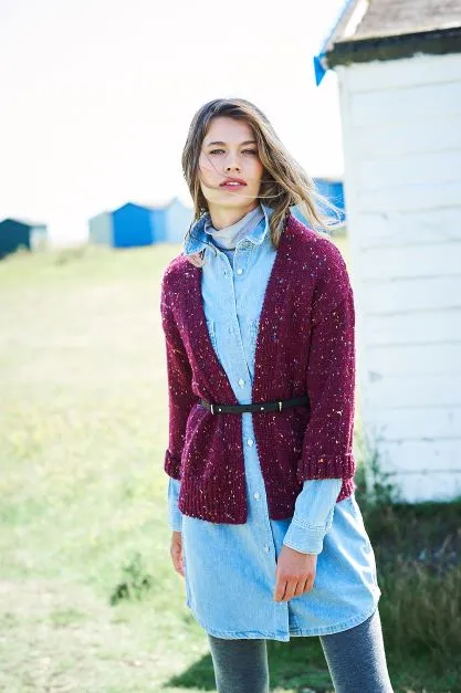 Knitting Pattern - Aran Jacket Cardigan by Stylecraft 9891