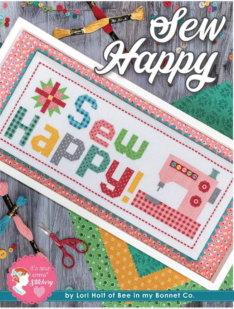 Cross Stitch Pattern - Sew Happy by Lori Holt