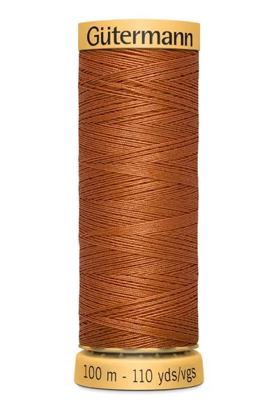 Gutermann Sew All Thread - Sienna Orange 100% Cotton Colour 1955