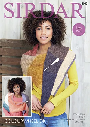 Sirdar  8033 - Colourwheel DK Triangle Wrap