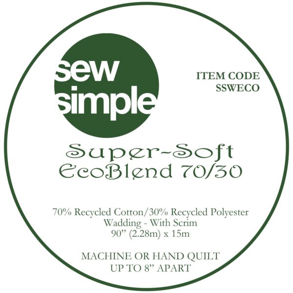 90" Wide Wadding - Super Soft Eco Friendly Blend by Sew Simple