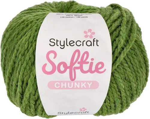 Yarn - Stylecraft Softie Chunky in Fern Green 2418