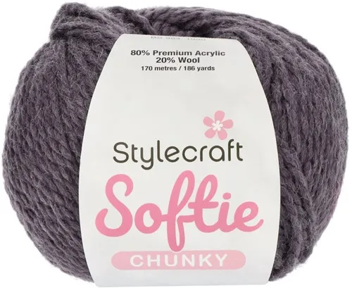 Yarn - Stylecraft Softie Chunky in Fig Brown/Purple 3987