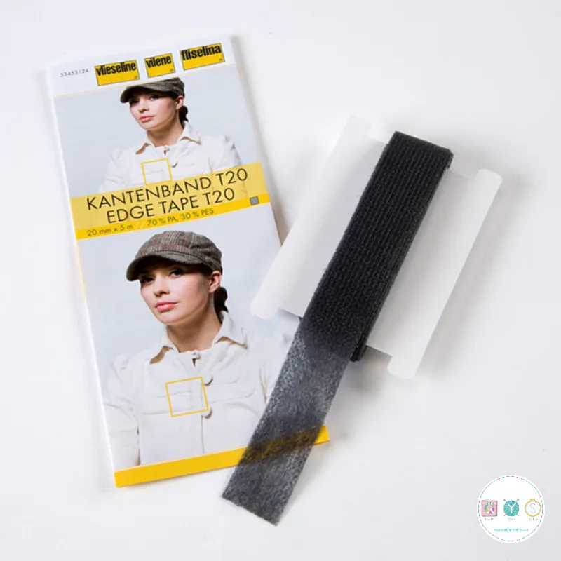 Vlieseline - Dark Grey Kantenband - Edge Tape T20 - Dressmaking Accessories