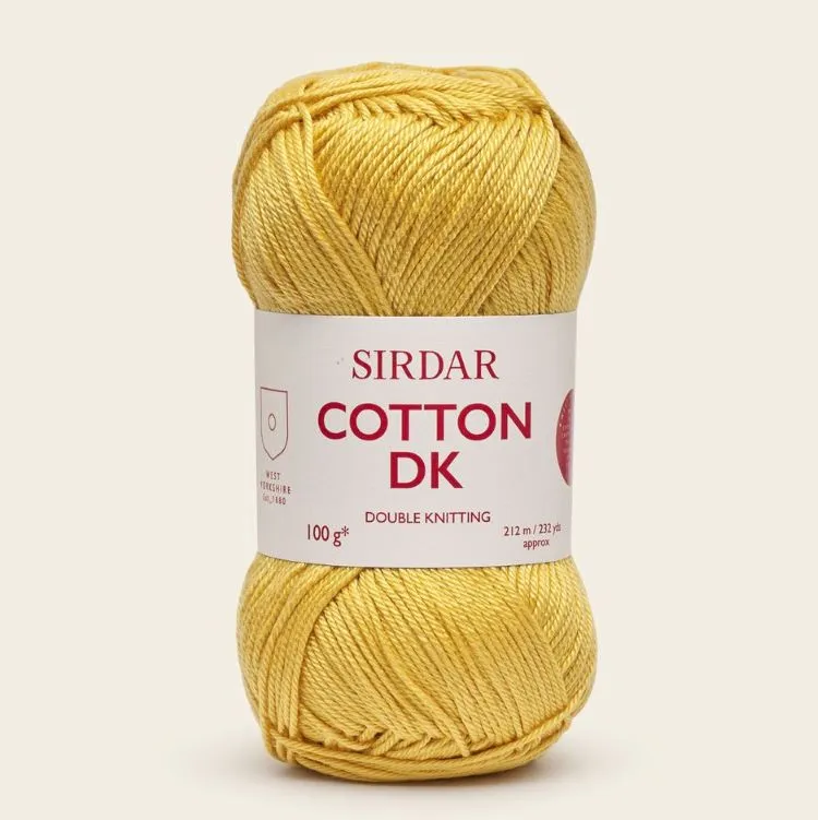 Yarn - Sirdar Cotton DK in Sunshine 543