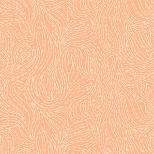 Quilting Fabric - Abstract Swirls on Coral from Elements by Ghazal Razavi for Figo Fabrics 92009