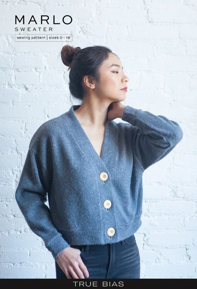 True Bias - Marlo Cardigan Sewing Pattern Sizes 0 to 18