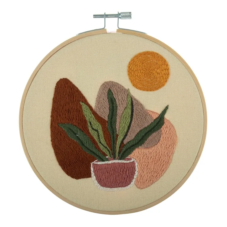 Abstract Nature Embroidery Kit by Trimits