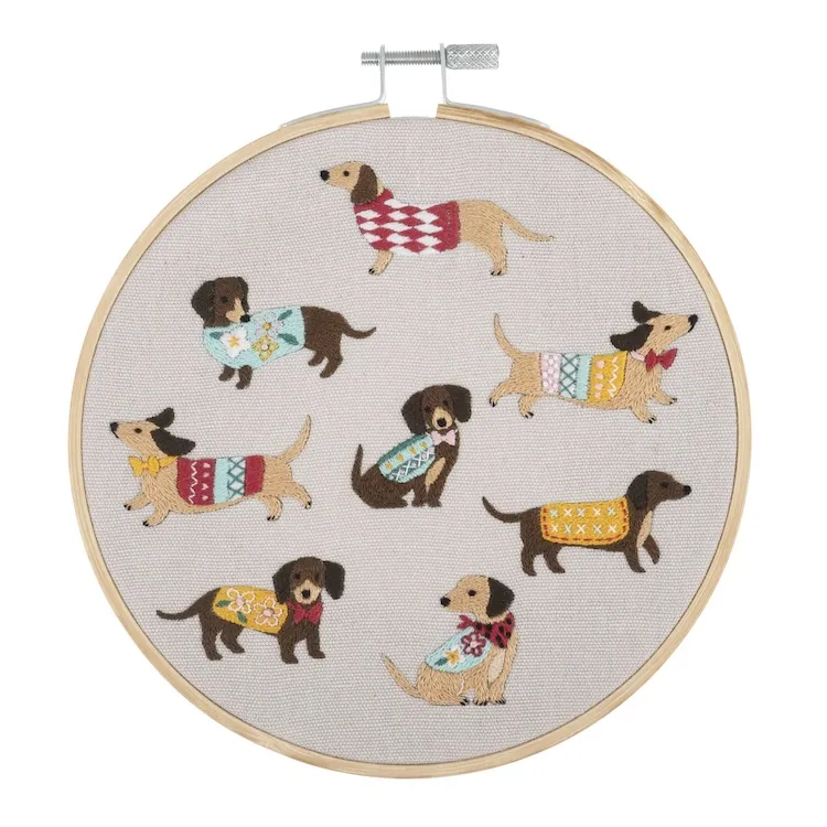 Cute Dogs Embroidery Kit by Trimits