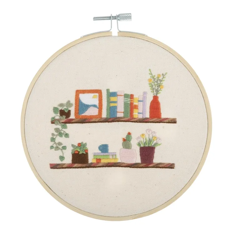 Bookshelf Embroidery Kit by Trimits