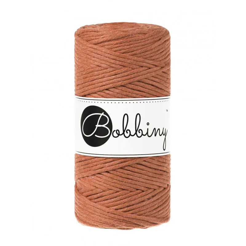 Macrame Cord 3mm in Terracotta by Bobbiny