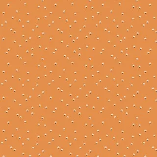 Quilting Fabric with tiny spur on orange from Prickly Pear by Emily Taylor for Figo Fabrics 90279