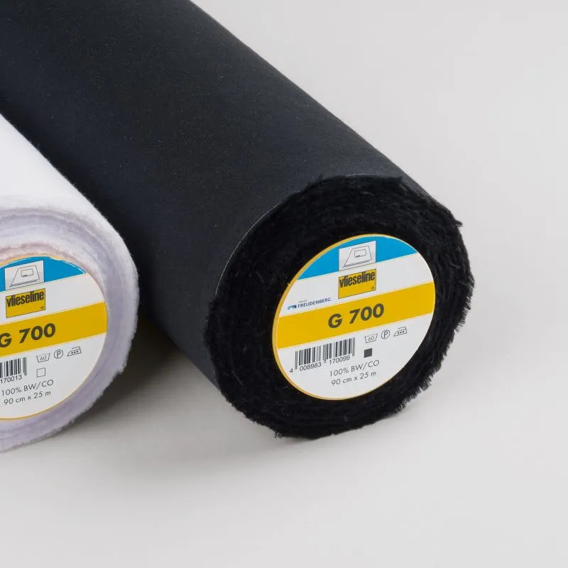 Vlieseline G700B Black Heavy Weight Woven Fusible Interfacing