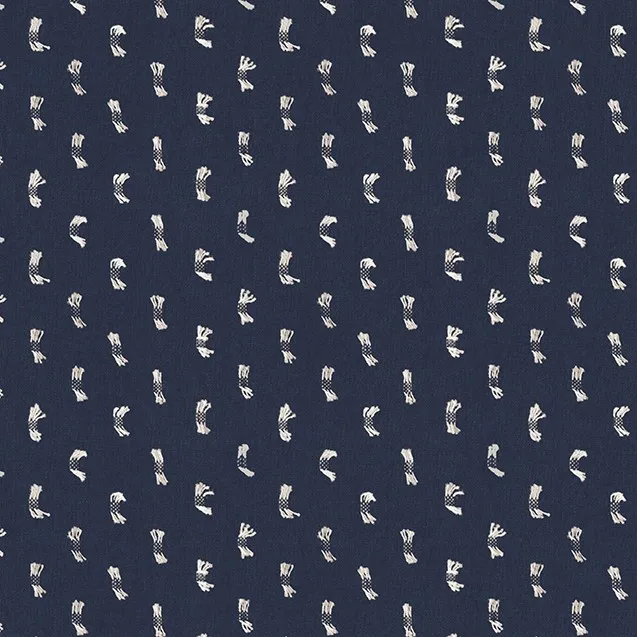 Woven Cotton Fabric - Ties on Navy - Ruby Star Society's Woven Warp & Weft Collection