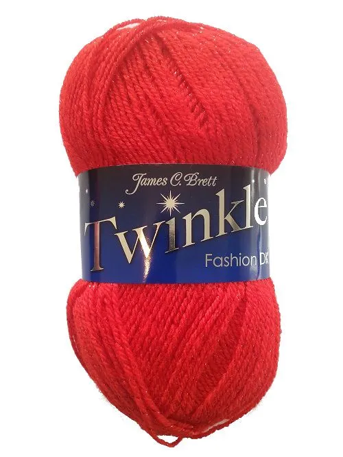 Yarn - James C Brett Twinkle DK in Red TK3